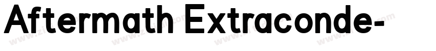 Aftermath Extraconde字体转换
